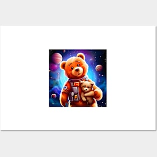 Teddy in a Space Posters and Art